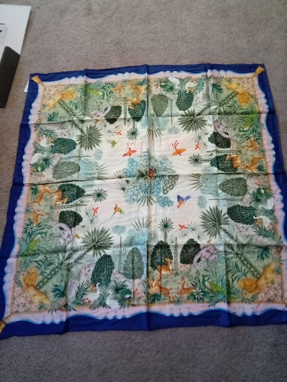 Museum Of Fine Arts Boston Animal Kingdom 36 Inch Square Silk Twill Scarf